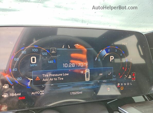 1GNS6PRD2SR103545 2025 CHEVROLET TAHOE Brown Instrument cluster view