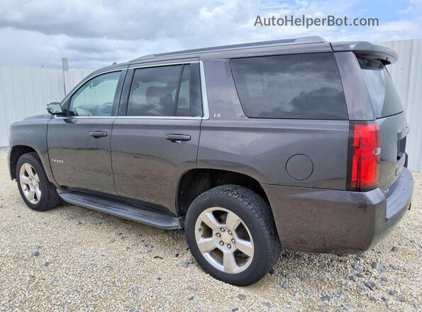 1GNSCAKC0GR334877 2016 CHEVROLET TAHOE Charcoal უკანა მარცხენა