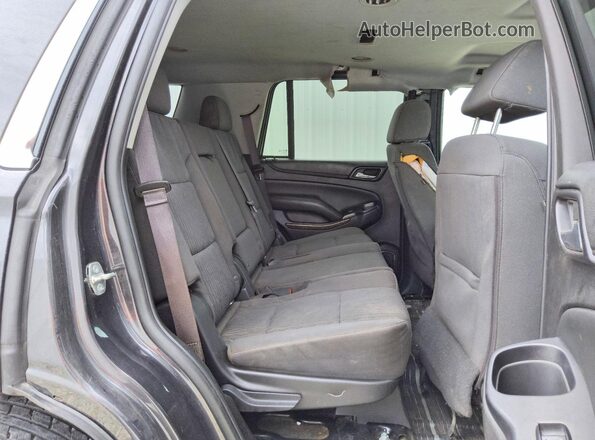 1GNSCAKC0GR334877 2016 CHEVROLET TAHOE Charcoal უკანა სალონის ხედი