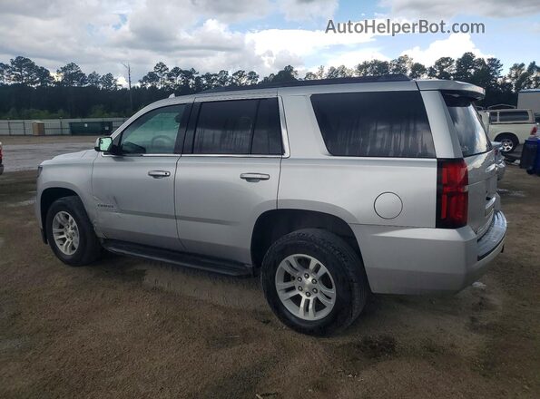 1GNSCAKC5JR199645 2018 CHEVROLET TAHOE Silver Trasero izquierdo