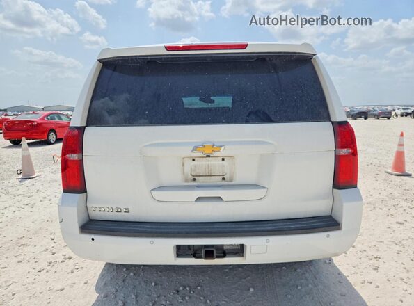 1GNSCAKC7GR239989 2016 CHEVROLET TAHOE White Widok z tyłu
