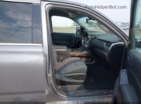 1GNSCAKCXJR363732 2018 CHEVROLET TAHOE Gray Widok wnętrza z przodu