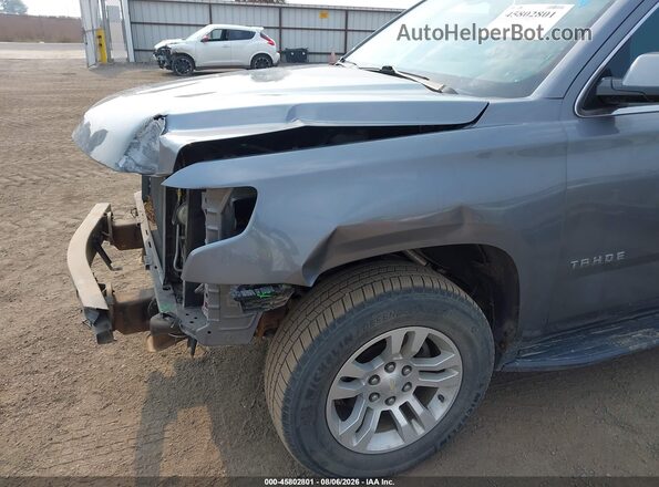 1GNSCAKCXJR363732 2018 CHEVROLET TAHOE Gray 
