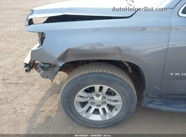 1GNSCAKCXJR363732 2018 CHEVROLET TAHOE Gray 