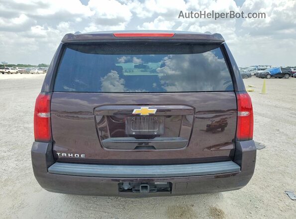 1GNSCAKCXLR205202 2020 CHEVROLET TAHOE Maroon Հետևի տեսք