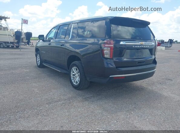 1GNSCBED6NR124792 2022 CHEVROLET SUBURBAN Black Rear left