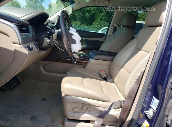 1GNSCBKC0HR160624 2017 CHEVROLET TAHOE Синий Вид салона спереди