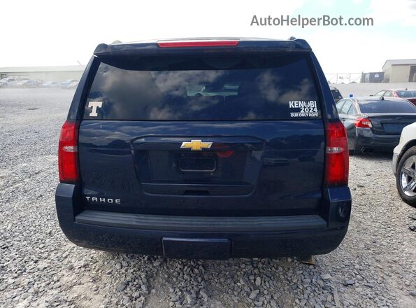 1GNSCBKC0HR160624 2017 CHEVROLET TAHOE Синий Вид сзади