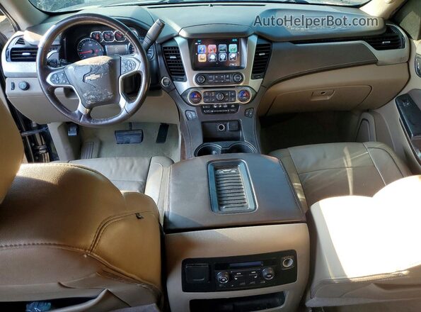 1GNSCBKC0HR259668 2017 CHEVROLET TAHOE Black წინა პანელის ხედი