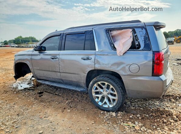 1GNSCBKC0JR274502 2018 CHEVROLET TAHOE Gray Trasero izquierdo