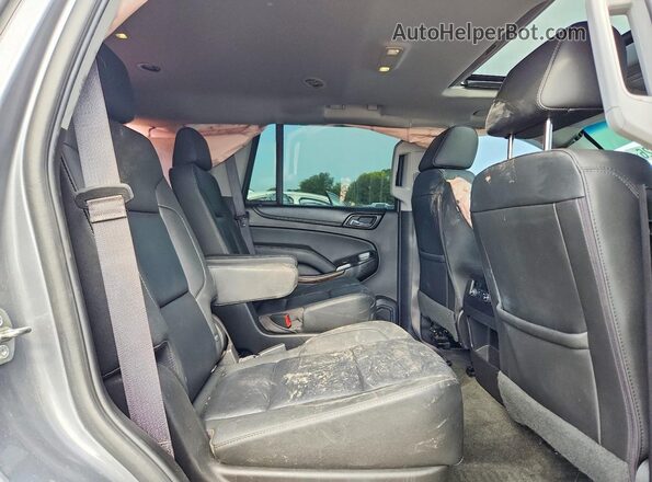 1GNSCBKC0JR274502 2018 CHEVROLET TAHOE Gray Vista interior trasera