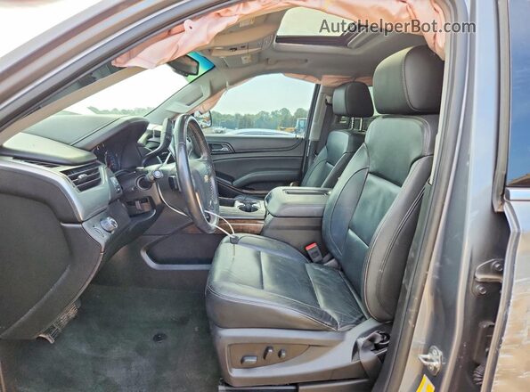 1GNSCBKC0JR274502 2018 CHEVROLET TAHOE Gray Vista interior delantera