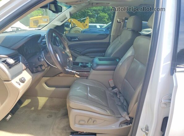 1GNSCBKC1GR339060 2016 CHEVROLET TAHOE Белый Вид салона спереди