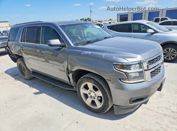 1GNSCBKC1JR389058 2018 CHEVROLET TAHOE Серый Передняя правая четверть