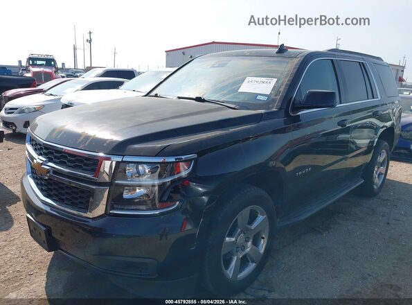 1GNSCBKC2HR290064 2017 CHEVROLET TAHOE Black წინა მარცხენა ხედი სამი მეოთხედიდან