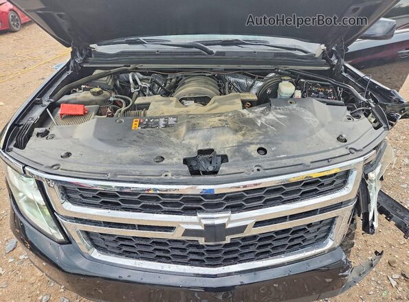 1GNSCBKC6HR406348 2017 CHEVROLET TAHOE Black Engine compartment view