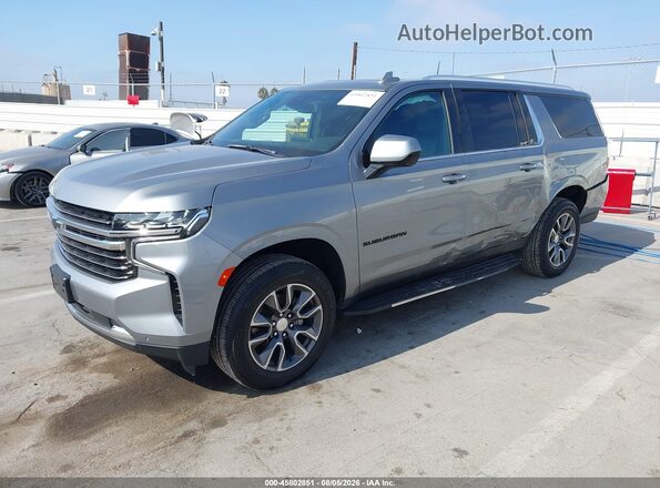 1GNSCCKD4PR140664 2023 CHEVROLET SUBURBAN Silver Vista tres cuartos delantera izquierda