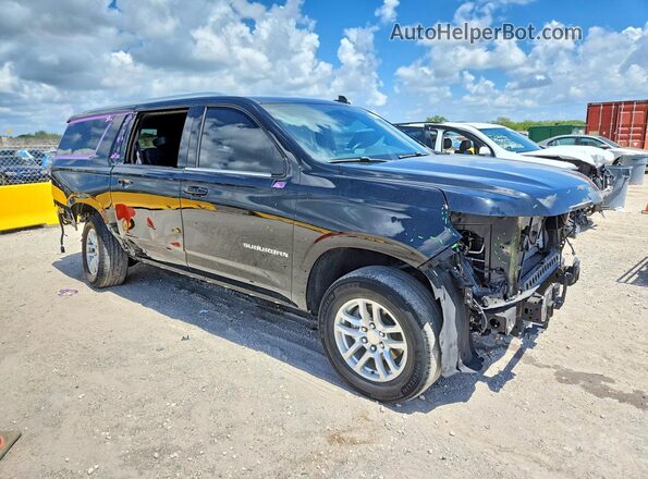 1GNSCCKD5PR506986 2023 CHEVROLET SUBURBAN Черный Передняя правая четверть
