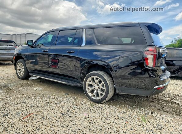 1GNSCCKD7PR244680 2023 CHEVROLET SUBURBAN Black უკანა მარცხენა