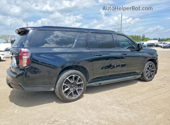 1GNSCEKD7MR301256 2021 CHEVROLET SUBURBAN Черный Задняя правая четверть