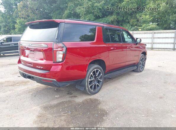 1GNSCEKT7MR388857 2021 CHEVROLET SUBURBAN Red უკანა მარჯვენა