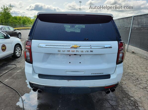 1GNSCFKD5NR190326 2022 CHEVROLET SUBURBAN White უკანა ხედი