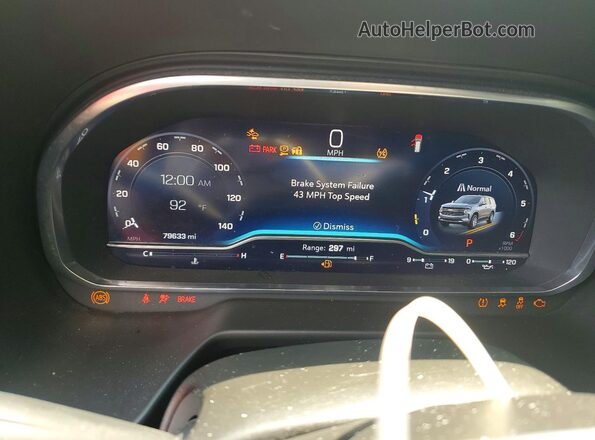 1GNSCFKD8PR552684 2023 CHEVROLET SUBURBAN Black Vista del cuadro de instrumentos