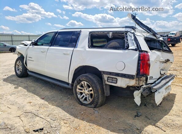 1GNSCGEC1JR396858 2018 CHEVROLET SUBURBAN White Trasero izquierdo