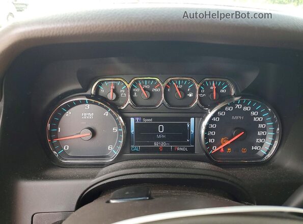 1GNSCHKC5JR143231 2018 CHEVROLET SUBURBAN Черный Вид щитка приборов