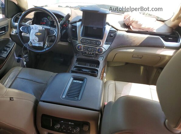 1GNSCJKC4HR343695 2017 CHEVROLET SUBURBAN Gray წინა პანელის ხედი