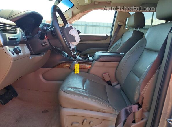 1GNSCJKC4HR343695 2017 CHEVROLET SUBURBAN Gray წინა სალონის ხედი