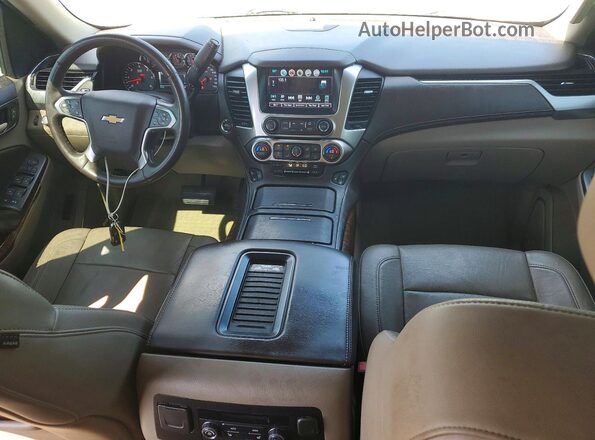 1GNSCJKC6GR307859 2016 CHEVROLET SUBURBAN White წინა პანელის ხედი