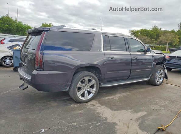1GNSCJKC7GR329000 2016 CHEVROLET SUBURBAN Gray Trasero derecho