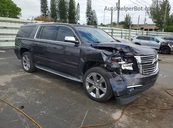 1GNSCJKC7GR329000 2016 CHEVROLET SUBURBAN Gray Delantero derecho
