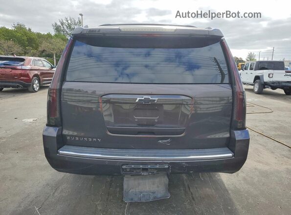1GNSCJKC7GR329000 2016 CHEVROLET SUBURBAN Gray Vista trasera