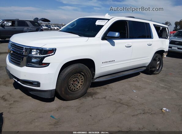 1GNSCJKC8JR101451 2018 CHEVROLET SUBURBAN White Przód lewy