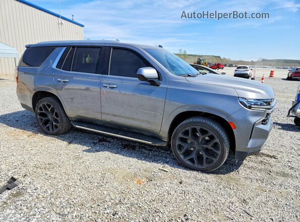 1GNSCMKD9MR295289 2021 CHEVROLET TAHOE Gray Przód prawy