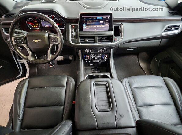 1GNSCNKD9MR308371 2021 CHEVROLET TAHOE Белый Вид панели приборов