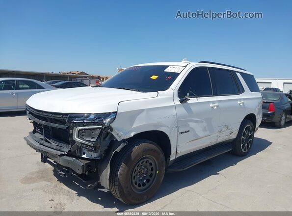 1GNSCRKD4NR296865 2022 CHEVROLET TAHOE White Առջևի ձախ երեք քառորդ տեսարան