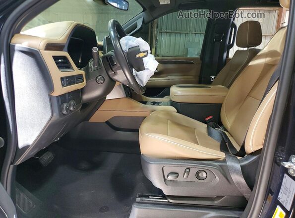 1GNSCSKD7PR144489 2023 CHEVROLET TAHOE Black Front interior view