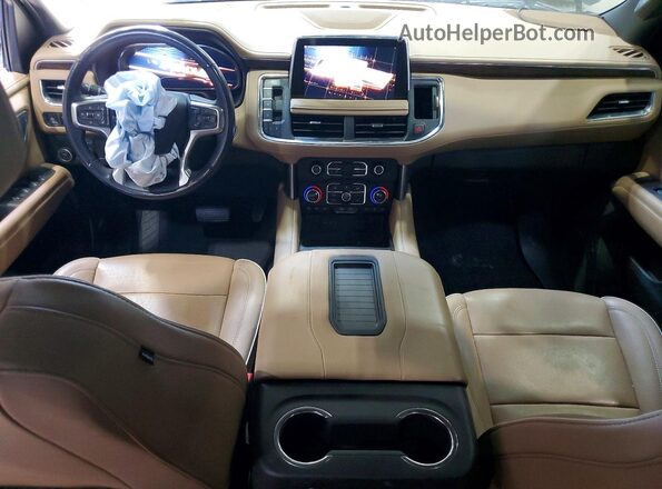 1GNSCSKD7PR144489 2023 CHEVROLET TAHOE Black Dashboard view