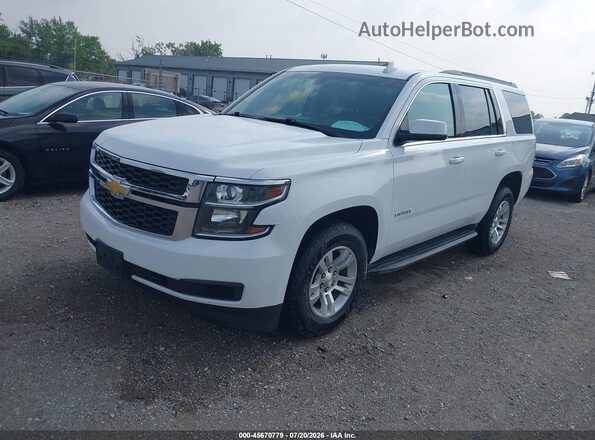 1GNSKAEC0HR297331 2017 CHEVROLET TAHOE White Przód lewy