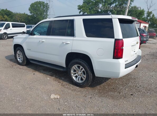 1GNSKAEC0HR297331 2017 CHEVROLET TAHOE White Tył lewy