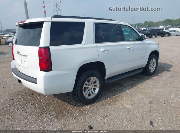 1GNSKAEC0HR297331 2017 CHEVROLET TAHOE White Tył prawy