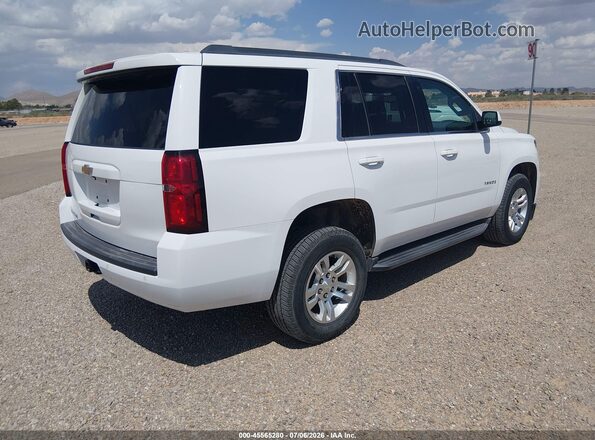 1GNSKAEC0HR348391 2017 CHEVROLET TAHOE White Rear right