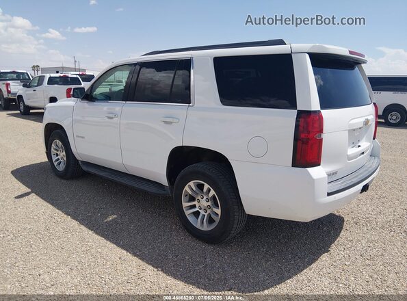 1GNSKAEC0HR348391 2017 CHEVROLET TAHOE White Rear left