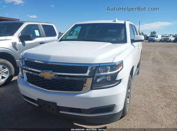 1GNSKAEC0KR343067 2019 CHEVROLET TAHOE White ხელსაწყოთა პანელის ხედი