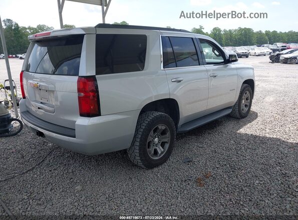 1GNSKAEC1KR348357 2019 CHEVROLET TAHOE Серебряный Задняя правая четверть