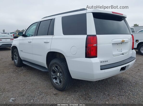 1GNSKAEC2LR105089 2020 CHEVROLET TAHOE White უკანა მარცხენა