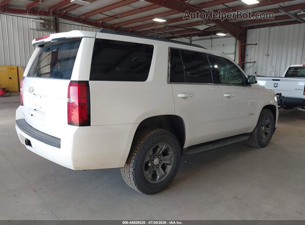 1GNSKAEC3JR310174 2018 CHEVROLET TAHOE White Trasero derecho
